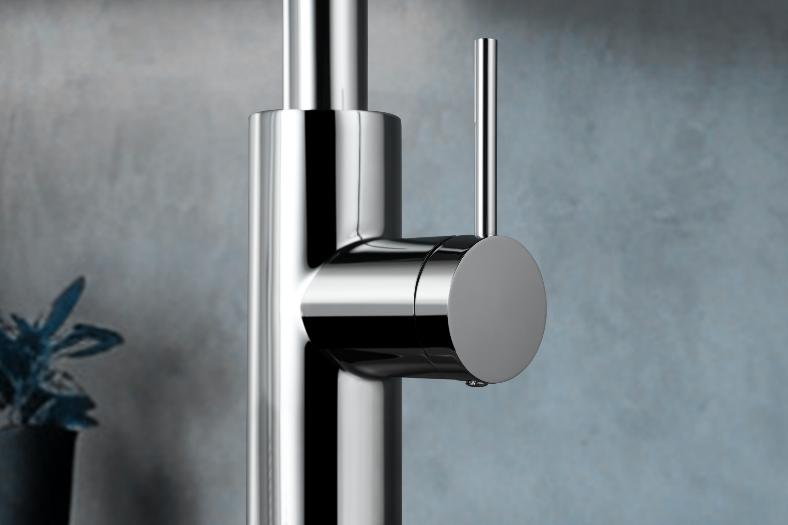 Oporto Chrome Kitchen Mixer Tap, view 3