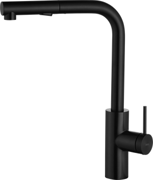 Oporto Matte Black Kitchen Mixer Tap, main product view