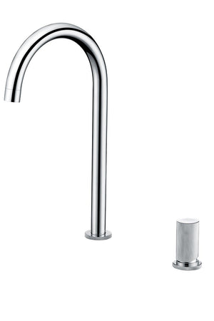 Chrome Kitchen Faucet Modern Minimalist Design, view 2