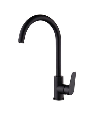 Matte Black Kitchen Faucet Modern Design, view 2