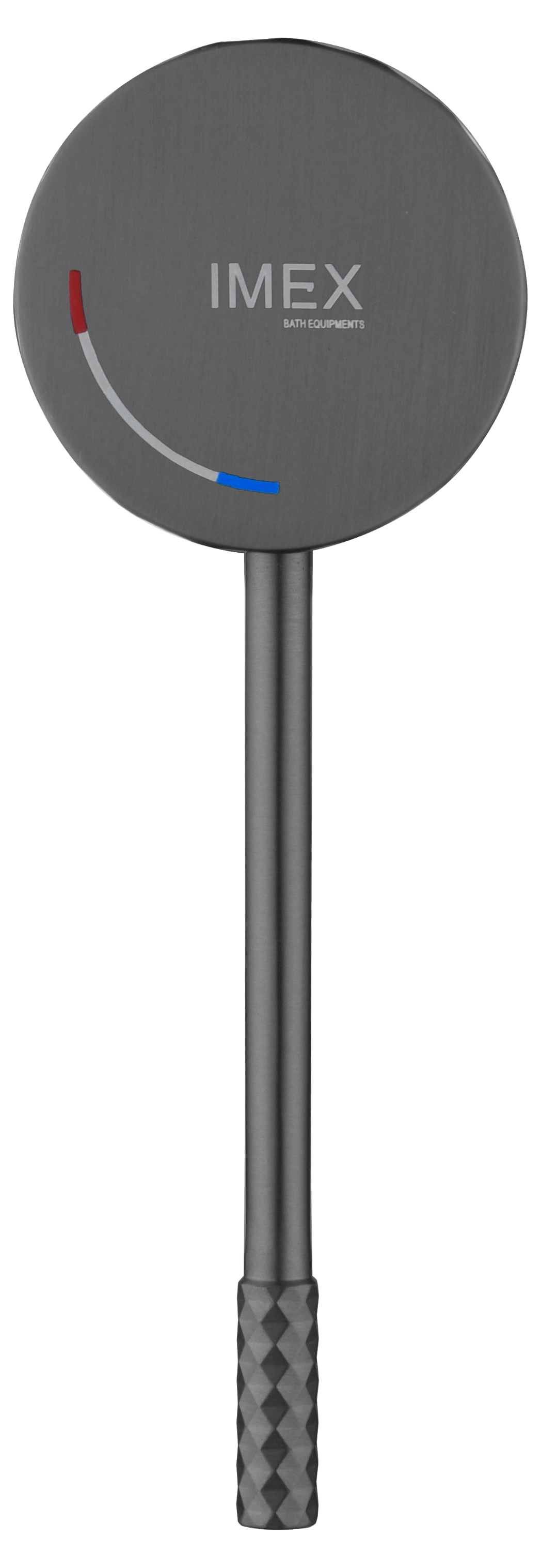 Black Gun Metal Single Lever Basin Mixer Faucet, detail view
