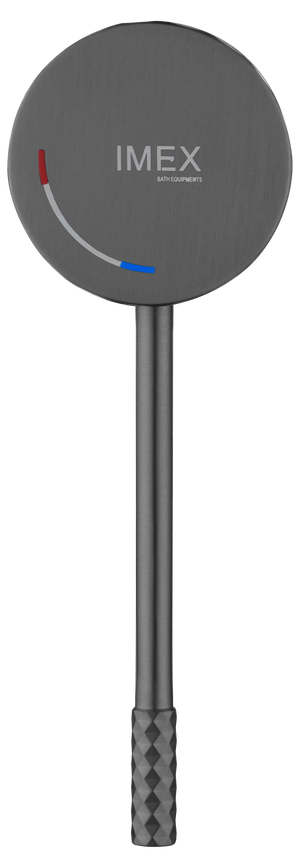Genoa Black Gun Metal Single Handle Bidet Mixer, detail view