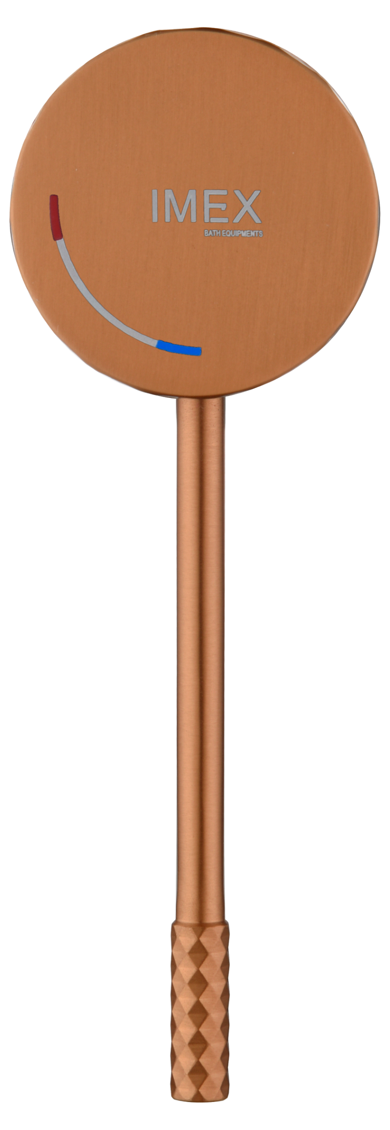 Genoa Tall Basin Mixer Brushed Rose Gold Faucet, detail view