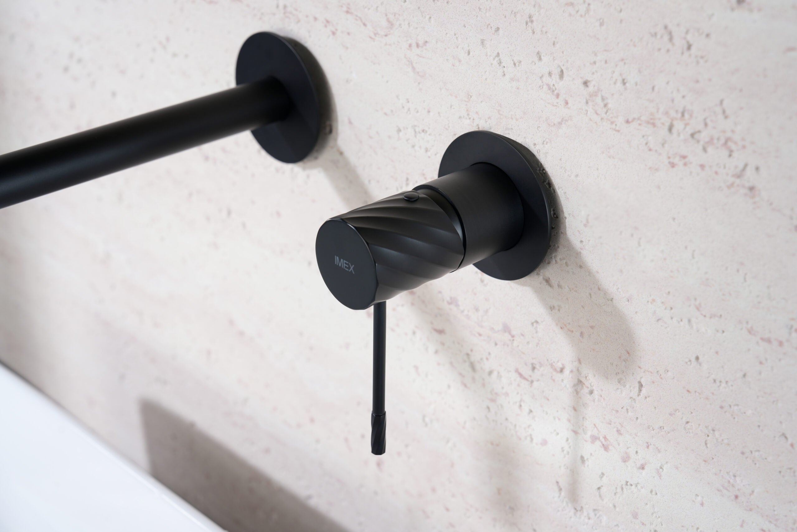 Bless Matte Black Concealed Single Lever Basin Mixer, view 2