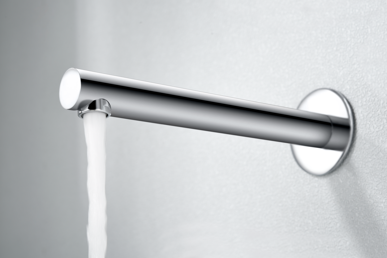 Olimpo Chrome Single-Lever Built-In Sink Faucet, detail view