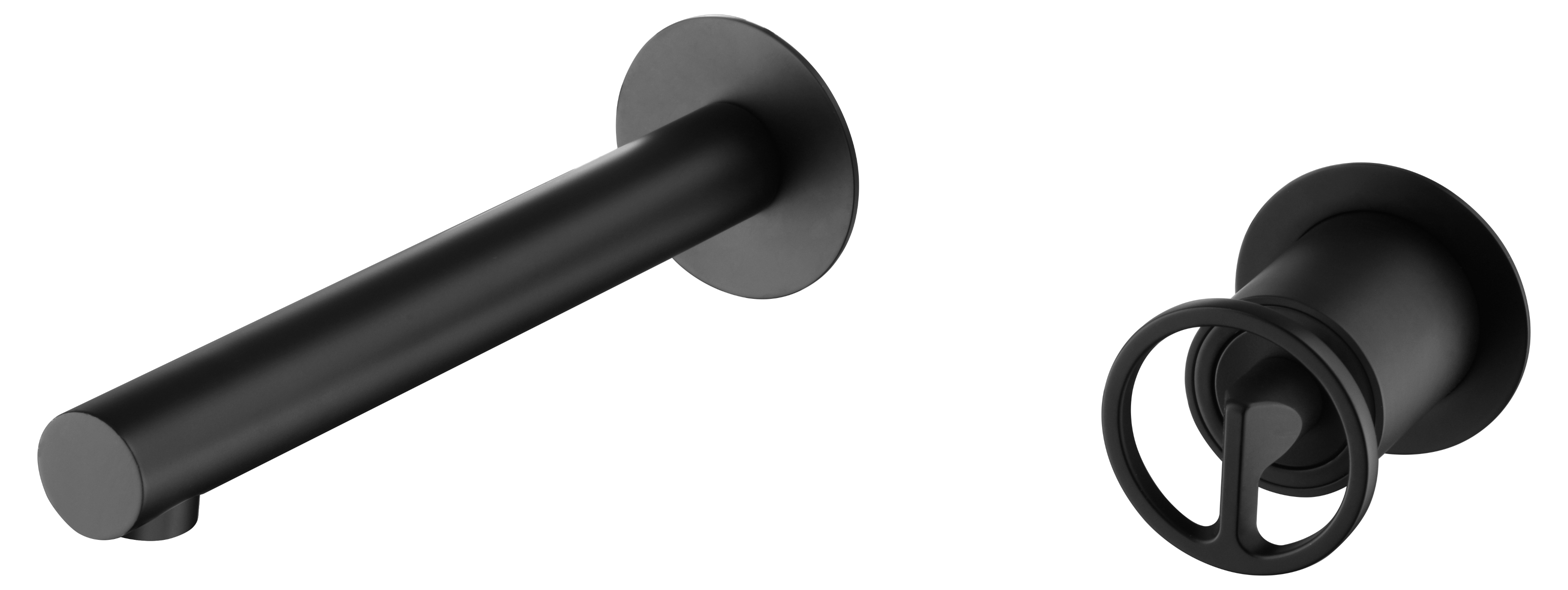 Matte Black Built-in Sink Mixer Faucet, view 2