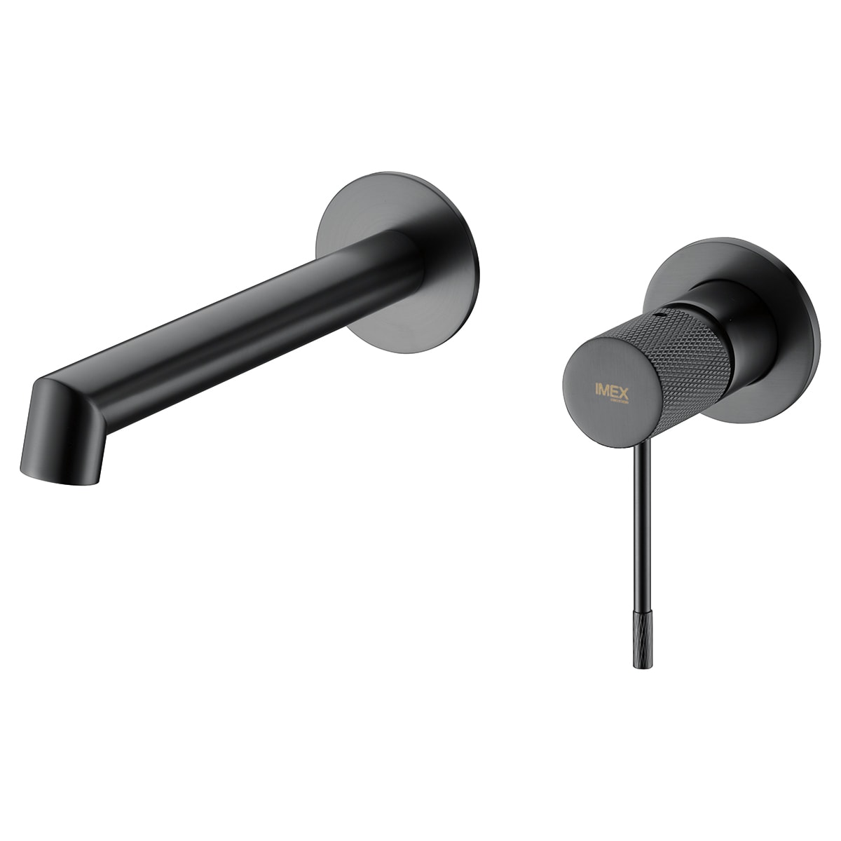 Monomando Lavabo Empotrado Line Negro Gum Metal