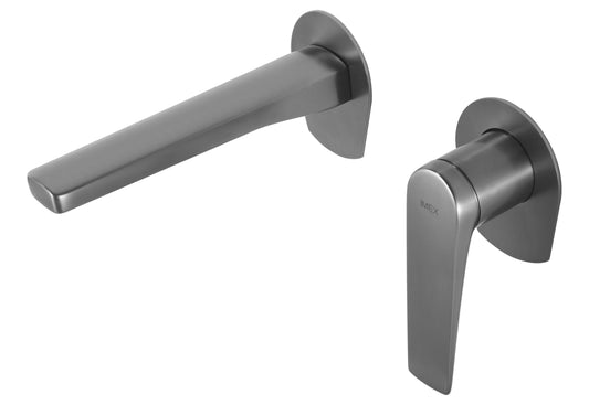 Monomando Empotrado Lavabo Delos Negro Gun Metal