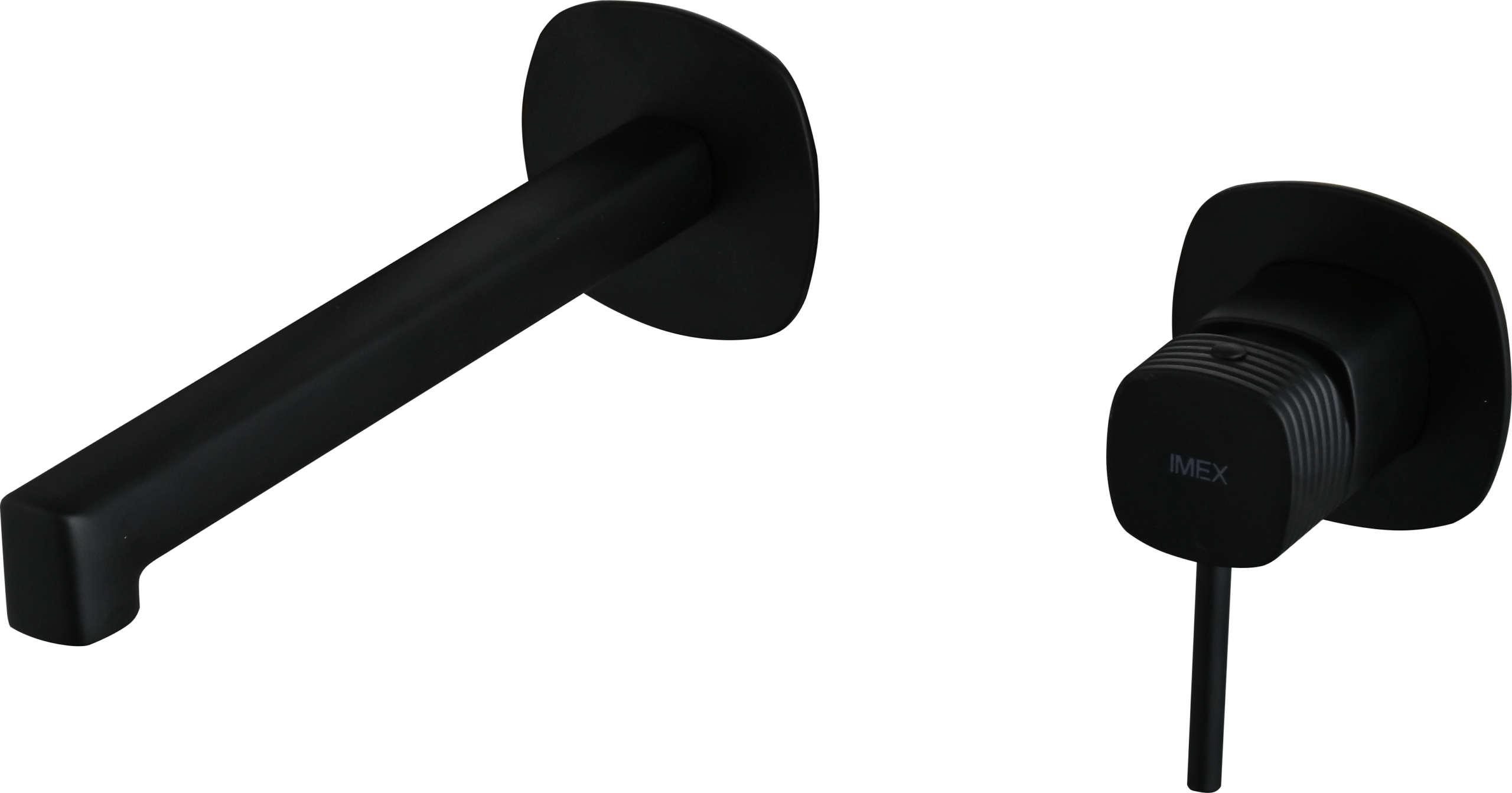 Firenze Matte Black Concealed Single Lever Basin Mixer, main product view