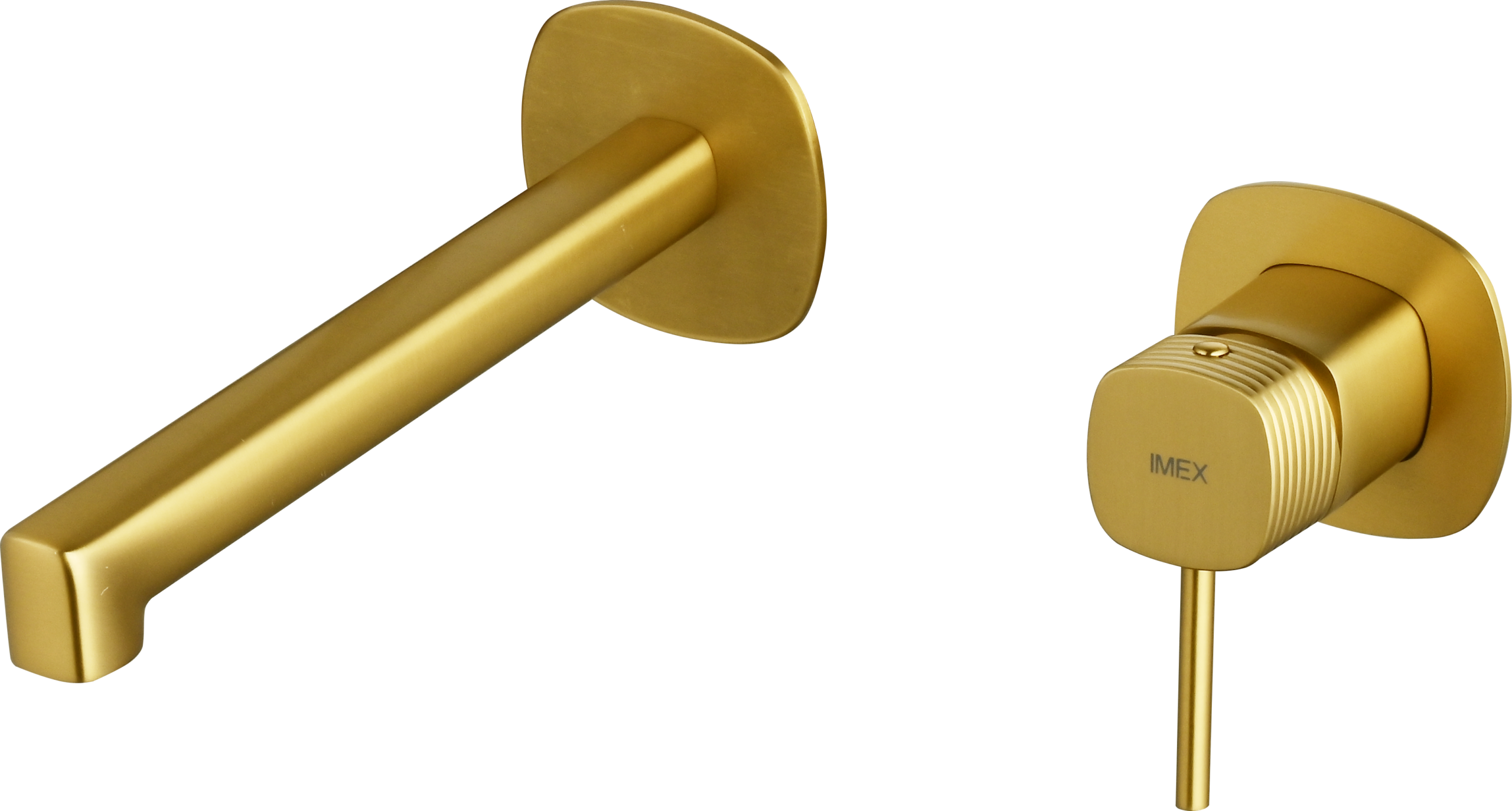 Firenze Brushed Gold Concealed Single Lever Basin Mixer, main product view
