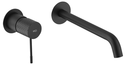 Monomando Empotrado Lavabo Génova Negro Mate - Faucet