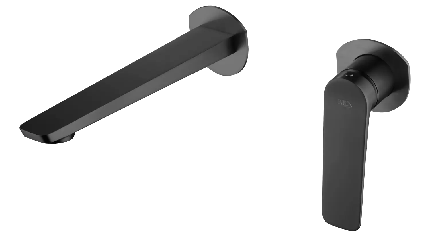 Monomando Empotrado Lavabo Nápoles Negro Mate