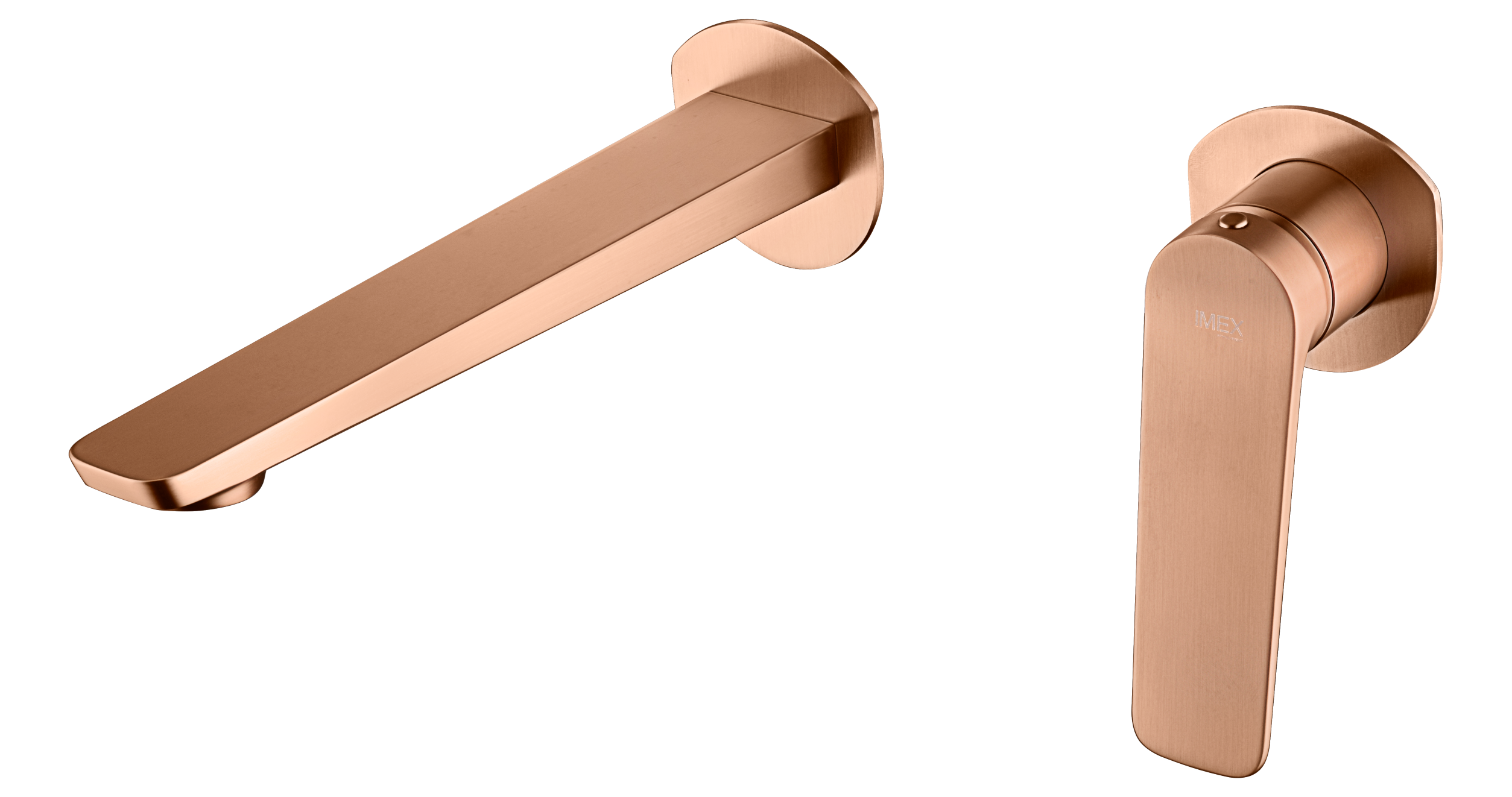 Brushed Rose Gold Bathroom Sink Mixer Faucet, view 2