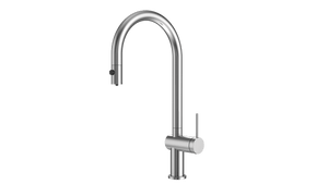 Brushed Nickel Pull Out Kitchen Mixer with Reverse Osmosis Outlet, main product view