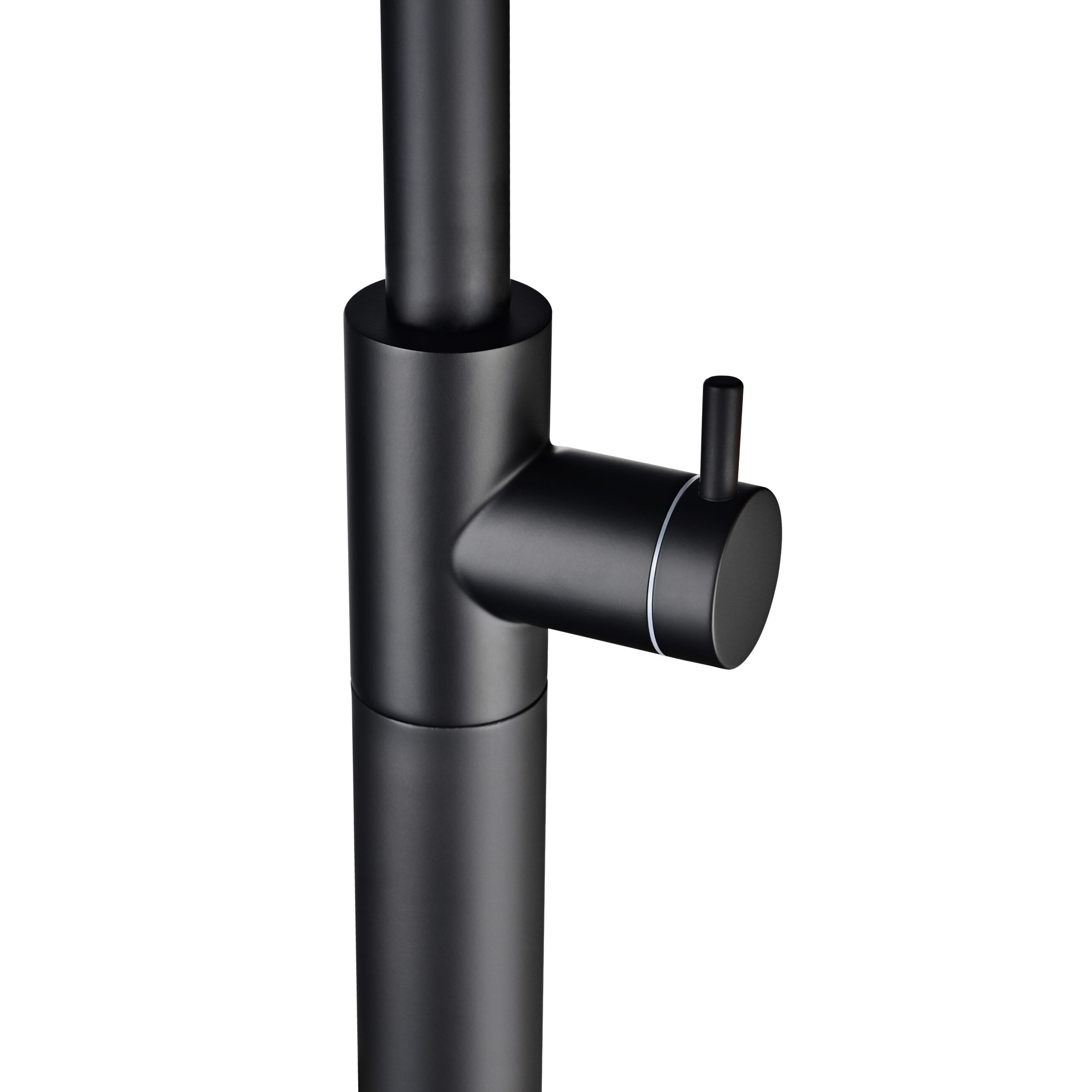Alaska Matte Black Steel Pool Shower Tap in 316 Stainless Steel, view 5