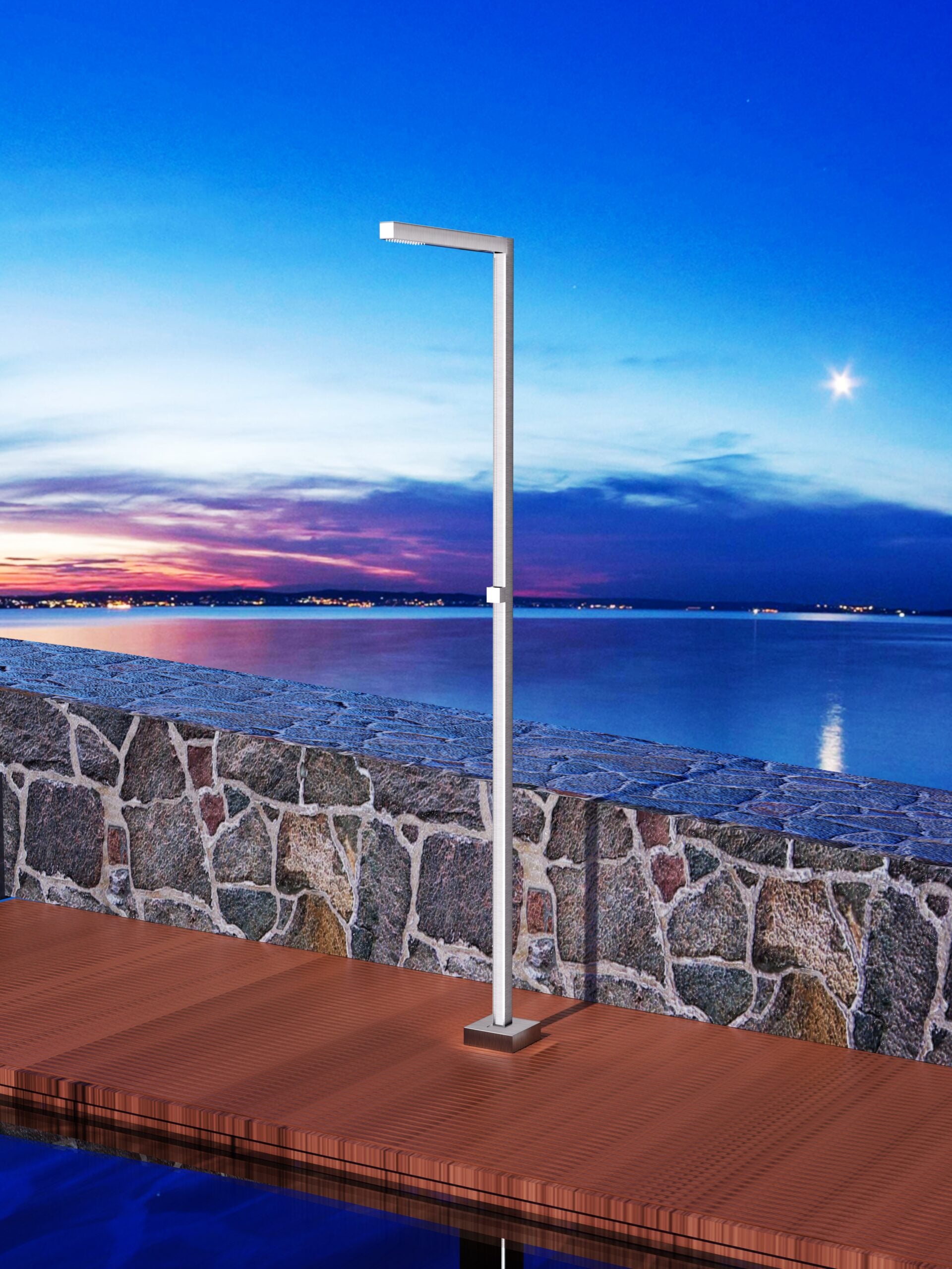 Alabama Stainless Steel Pool Shower Tap in 316 Stainless Steel, view 2