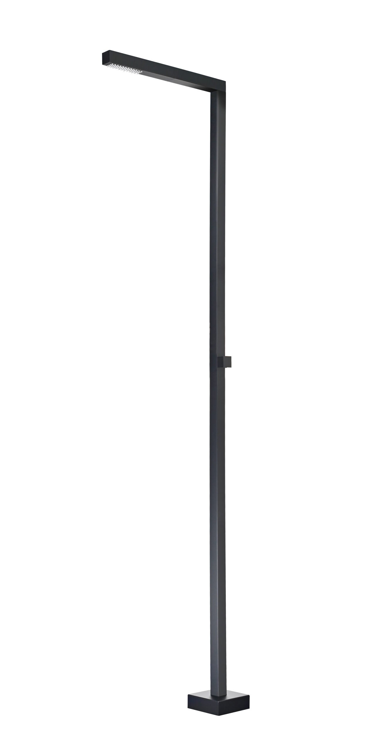 Alabama Matte Black Steel Pool Shower Tap in 316 Stainless Steel, main product view