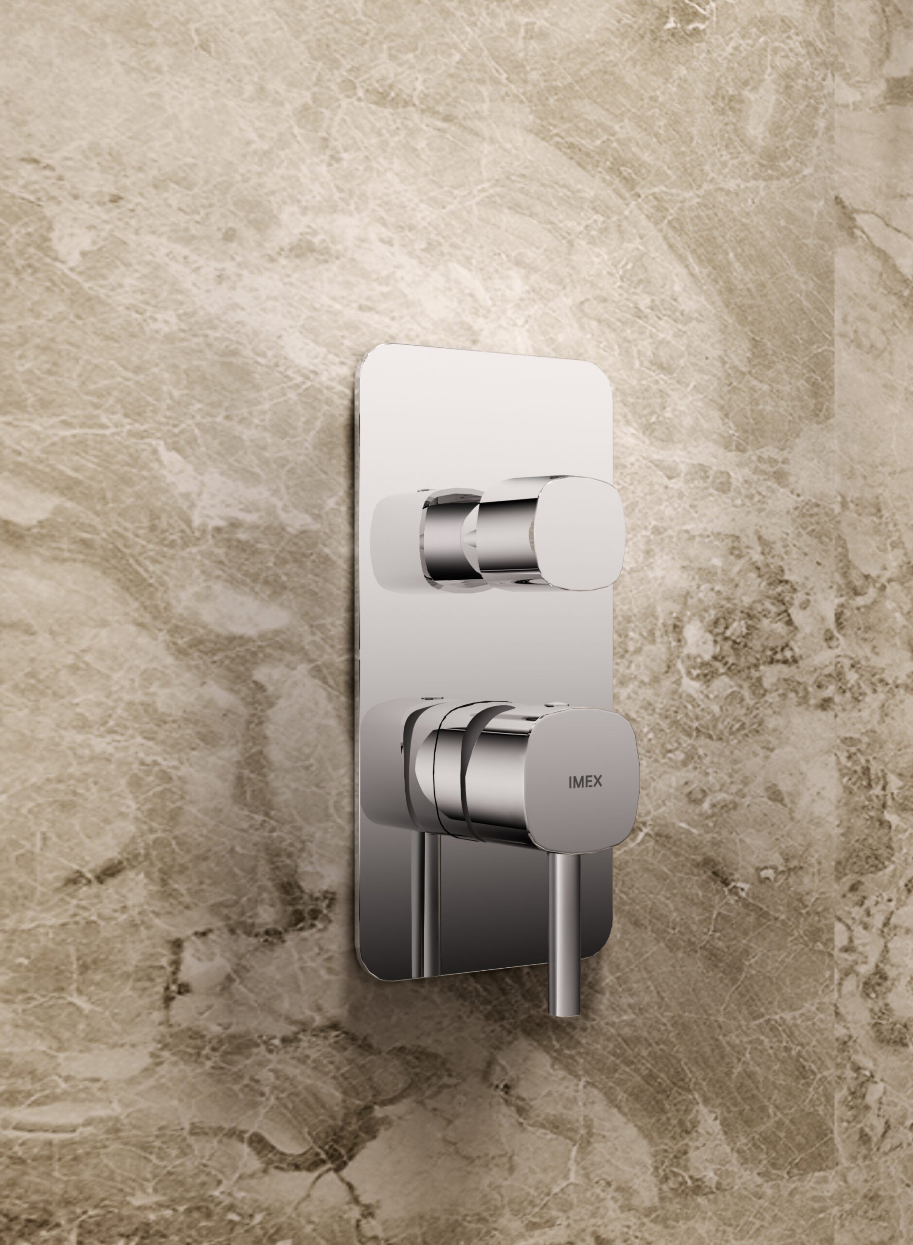 Arezzo Chrome Concealed Single Lever Shower Set, view 3