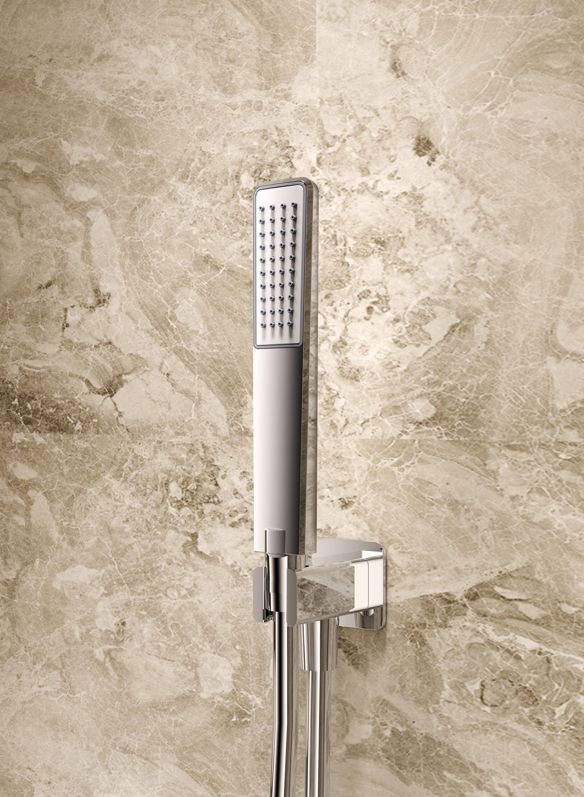 Arezzo Chrome Concealed Single Lever Shower Set, view 2