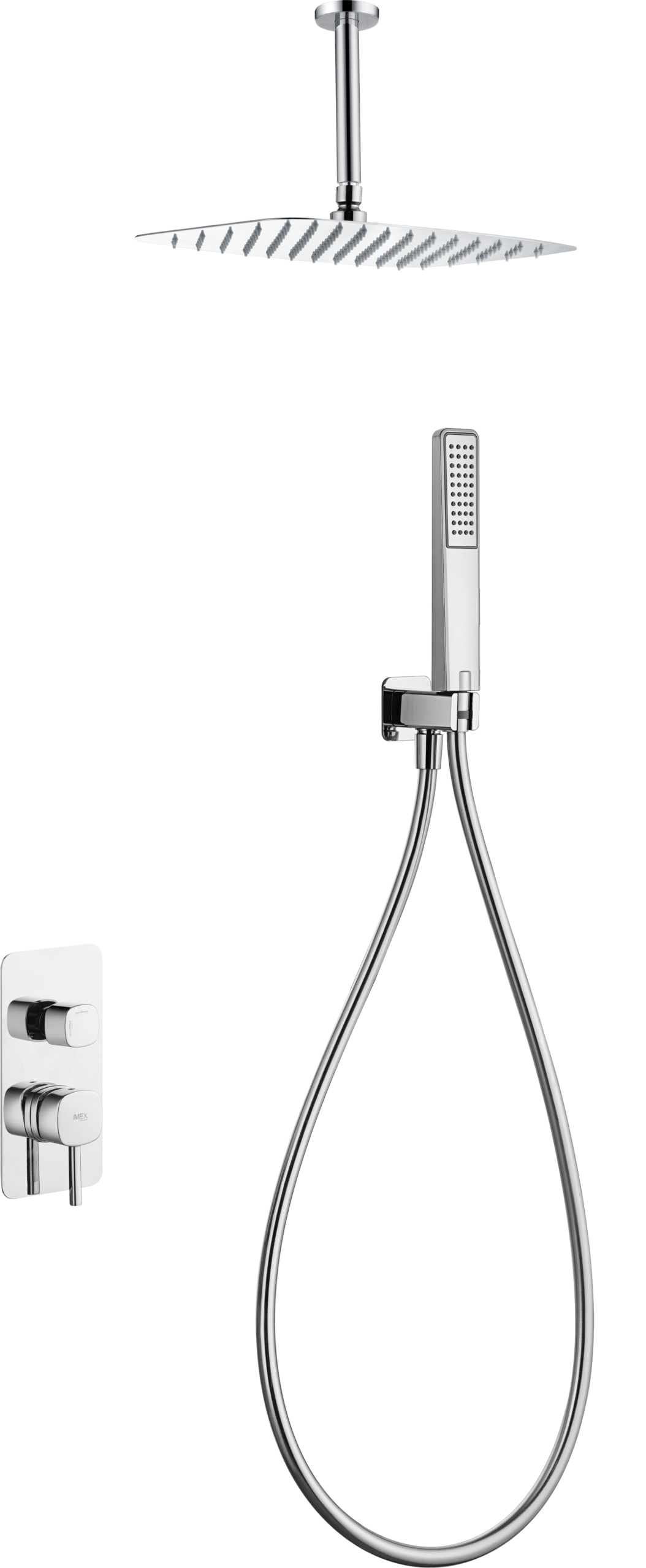 Arezzo Chrome Concealed Single Lever Shower Set, main product view