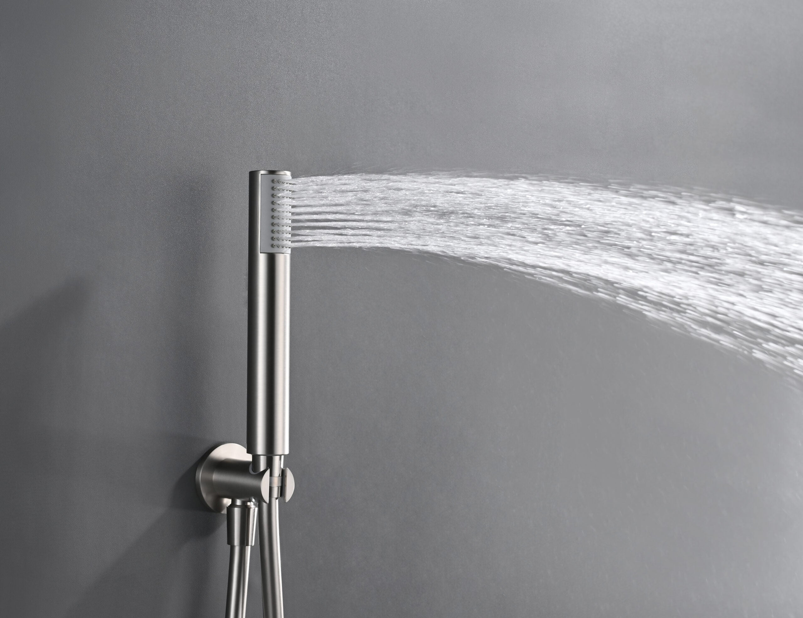 Bless Brushed Nickel Concealed Single Lever Shower Set, view 2