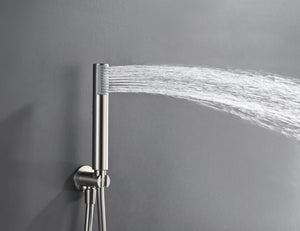 Bless Brushed Nickel Concealed Single Lever Shower Set, view 2