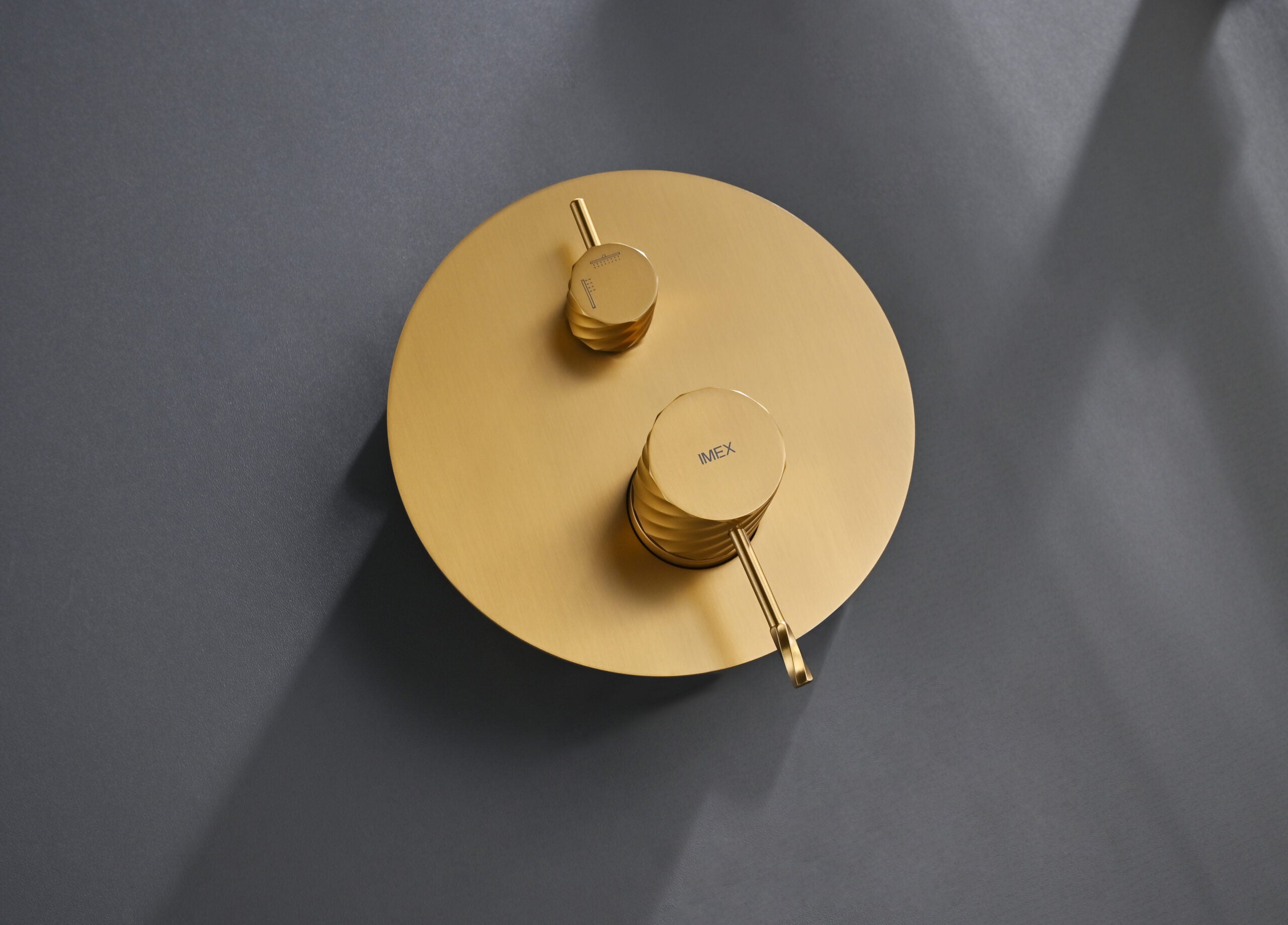 Bless Brushed Gold Concealed Single Lever Shower Set, view 3
