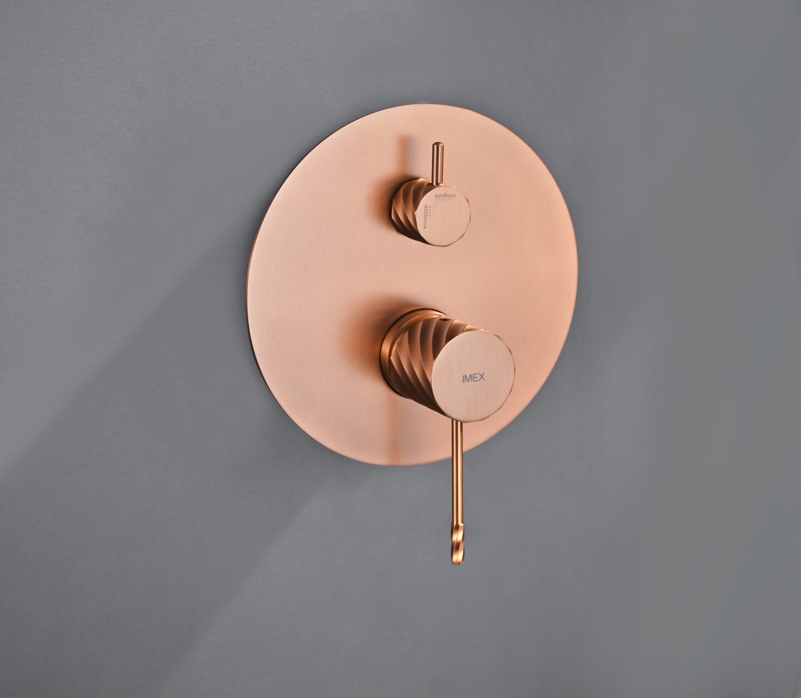 Bless Brushed Rose Gold Concealed Single Lever Shower Set, view 3
