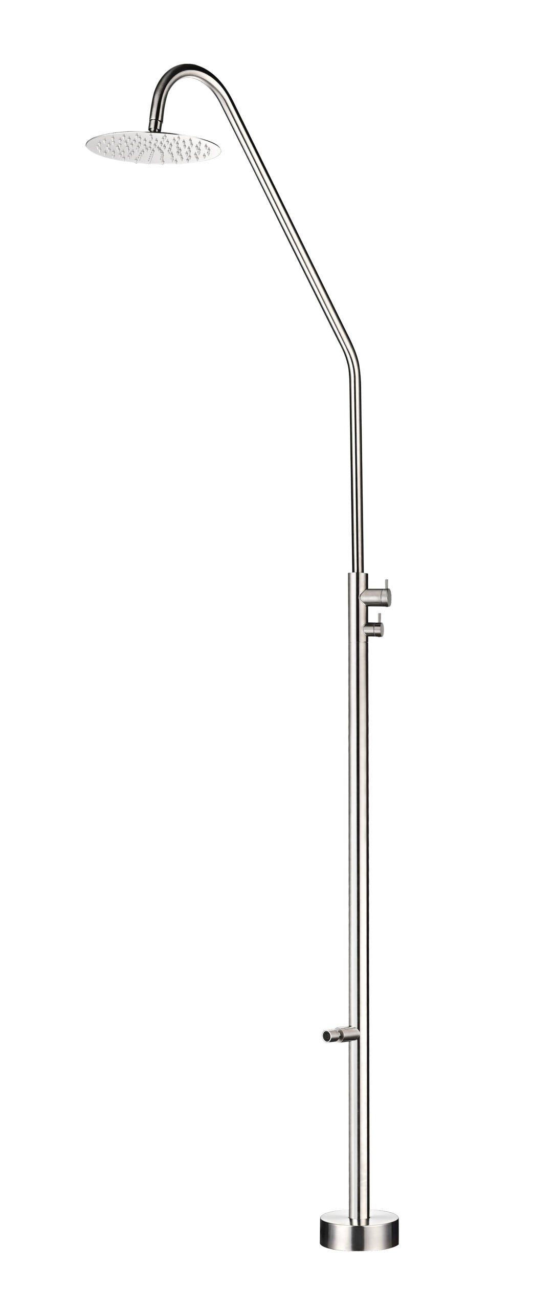 Dakota Stainless Steel Pool Shower Tap in 316 Stainless Steel, main product view