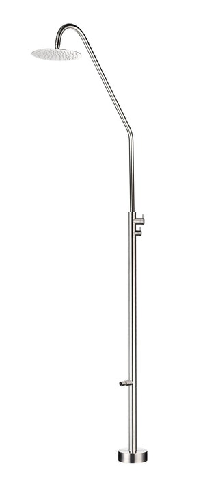 Dakota Stainless Steel Pool Shower Tap in 316 Stainless Steel, main product view