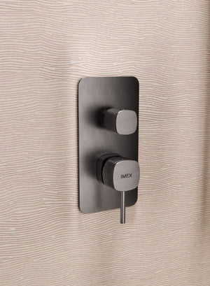 Firenze Brushed Nickel Concealed Single Lever Shower Set, view 5
