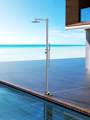 Oklahoma Stainless Steel Pool Shower Tap in 316 Stainless Steel GPK012/AC, view 2