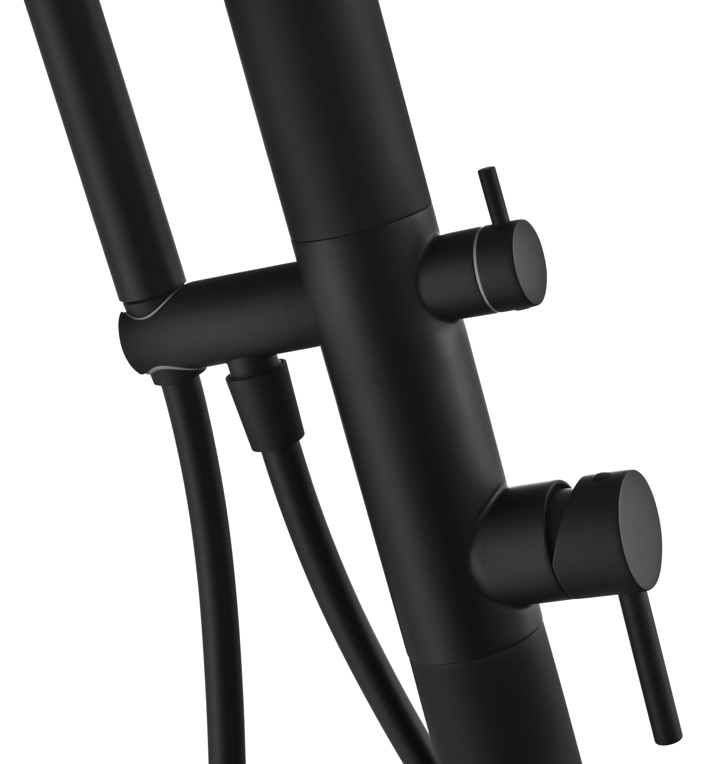Oklahoma Matte Black Steel Pool Shower Tap in 316 Stainless Steel GPK012/ANG, view 5