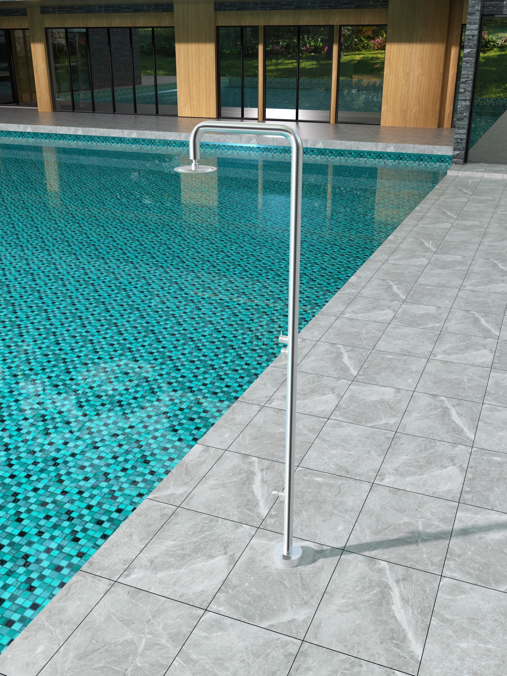 Michigan Stainless Steel Pool Shower Tap in 316 Stainless Steel, view 2