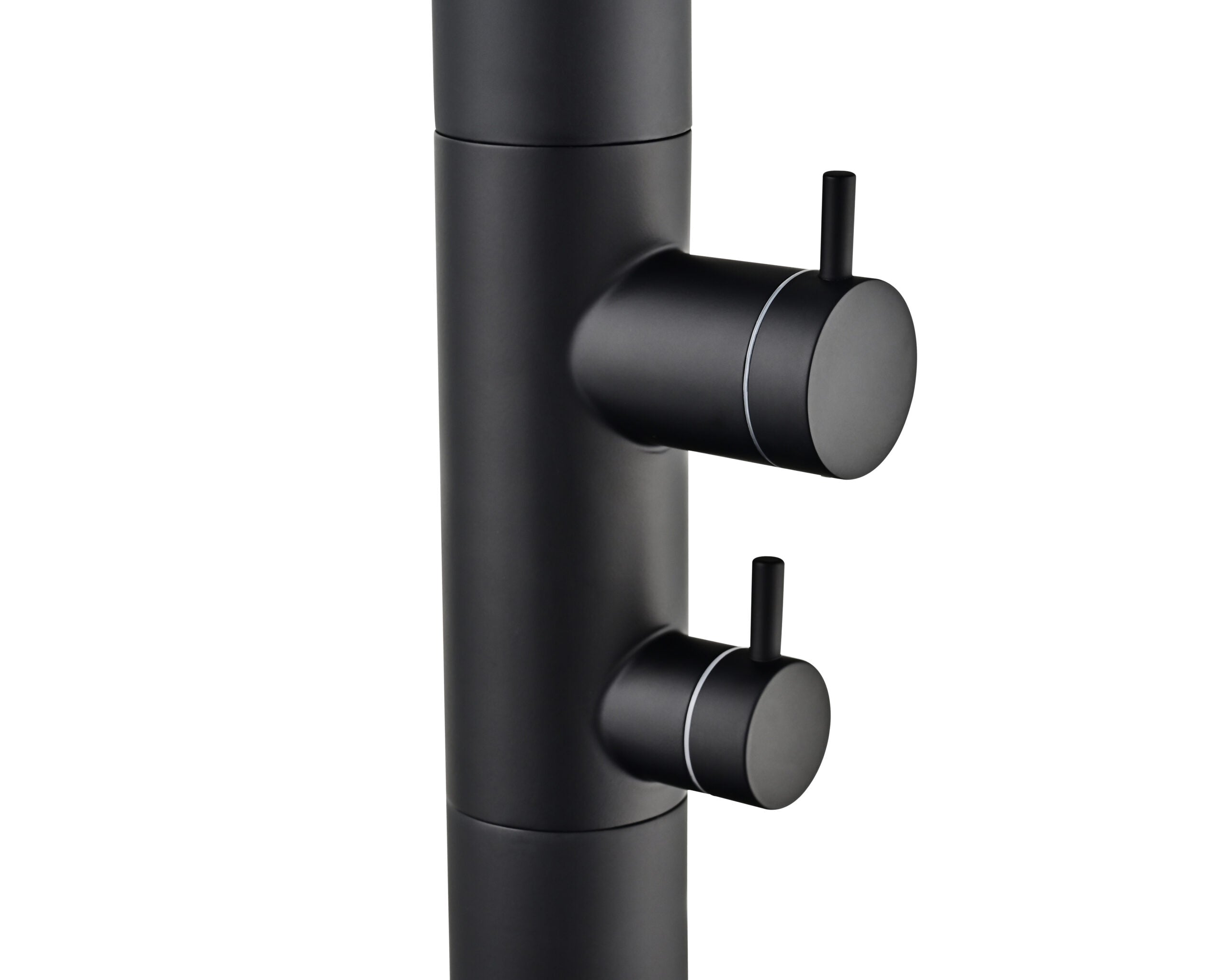 Michigan Matte Black Steel Pool Shower Tap in 316 Stainless Steel, view 5