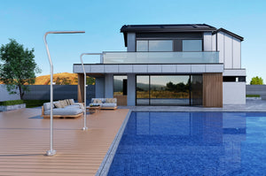 Nevada Stainless Steel Pool Shower Tap in 316 Stainless Steel, view 4