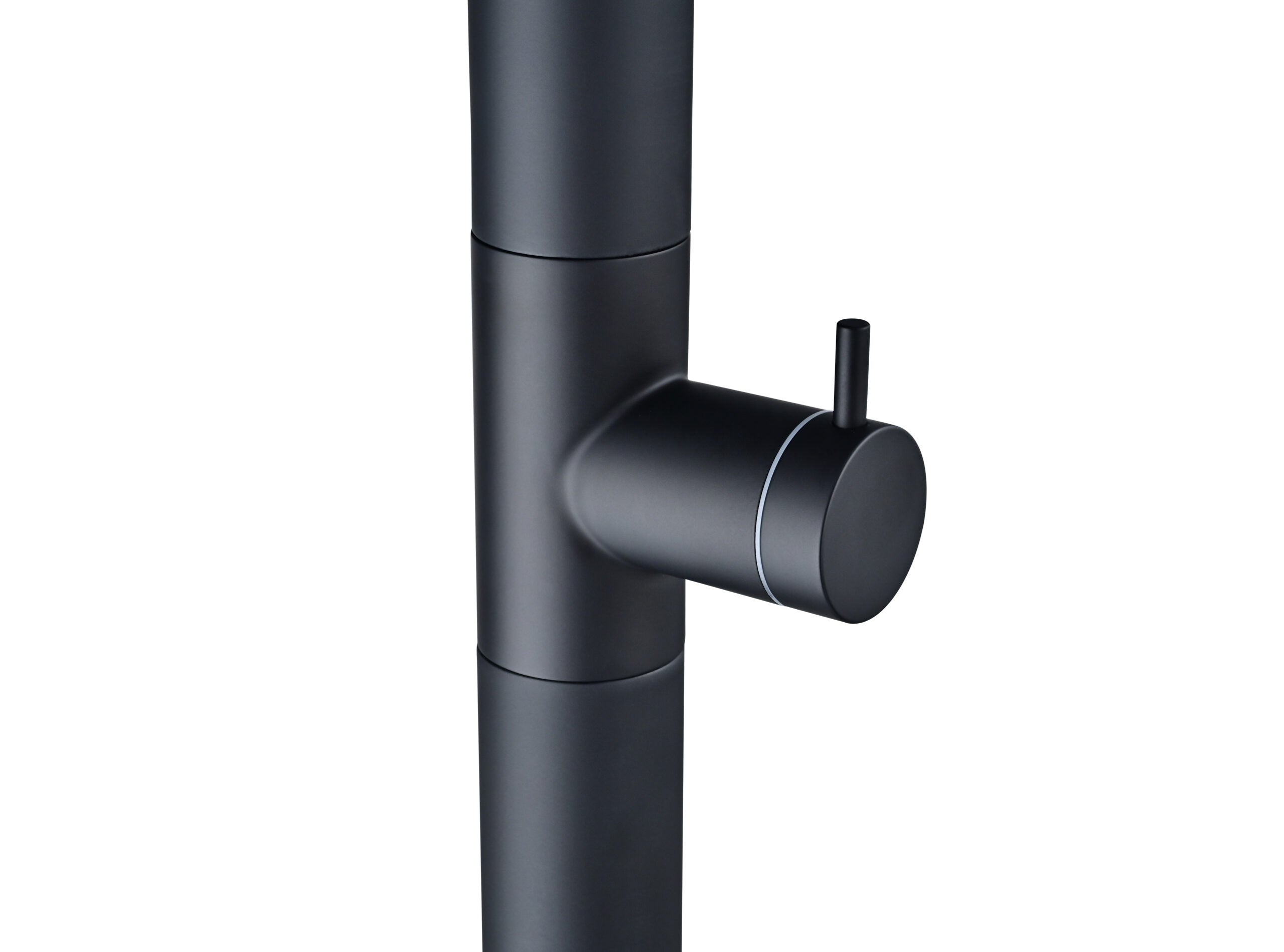 Nevada Matte Black Steel Pool Shower Tap in 316 Stainless Steel, view 5