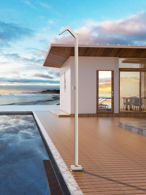 Niágara Khaki Pool Shower Tap in 316 Stainless Steel, view 3