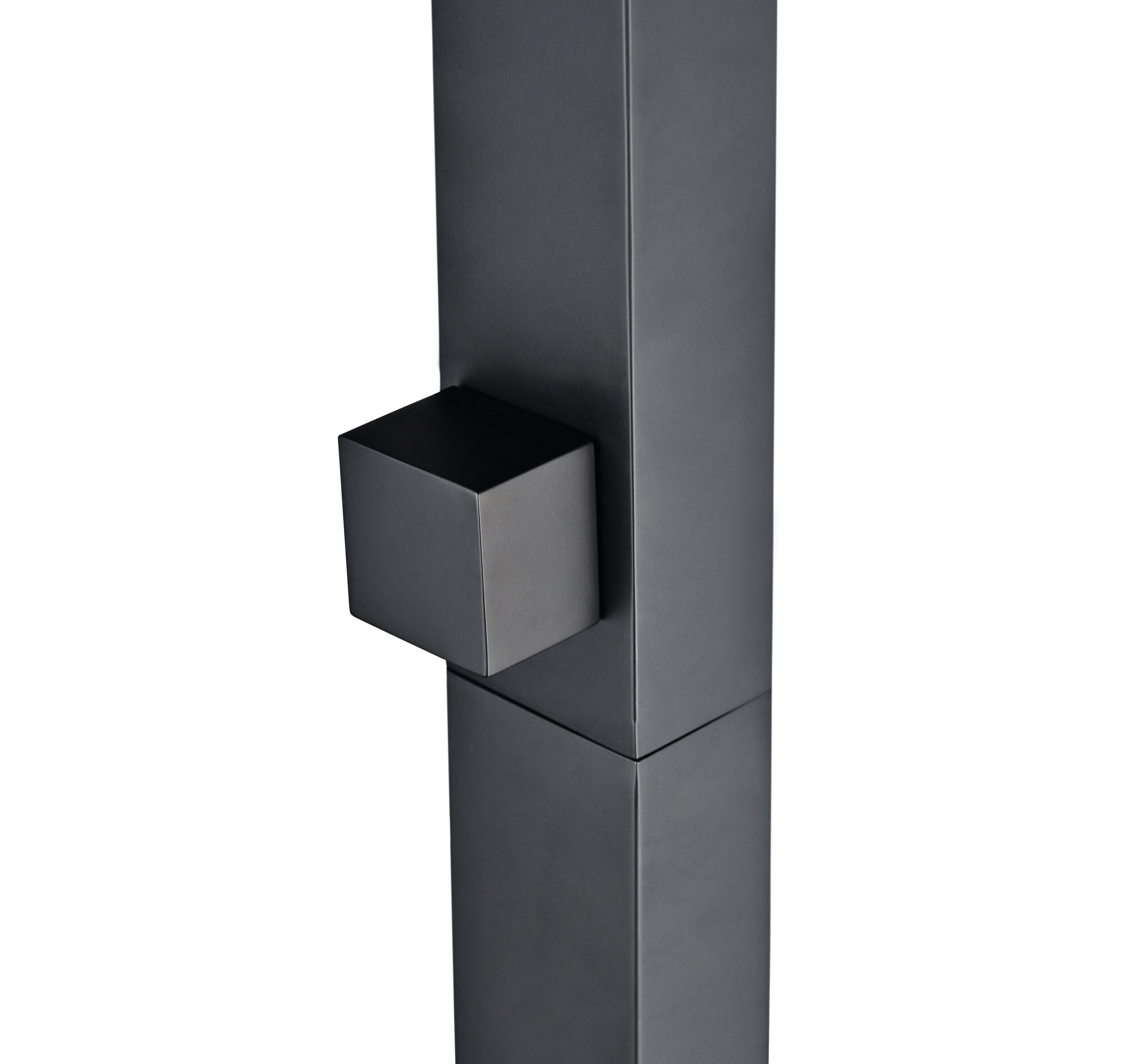 Niágara Matte Black Steel Pool Shower Tap in 316 Stainless Steel, view 5