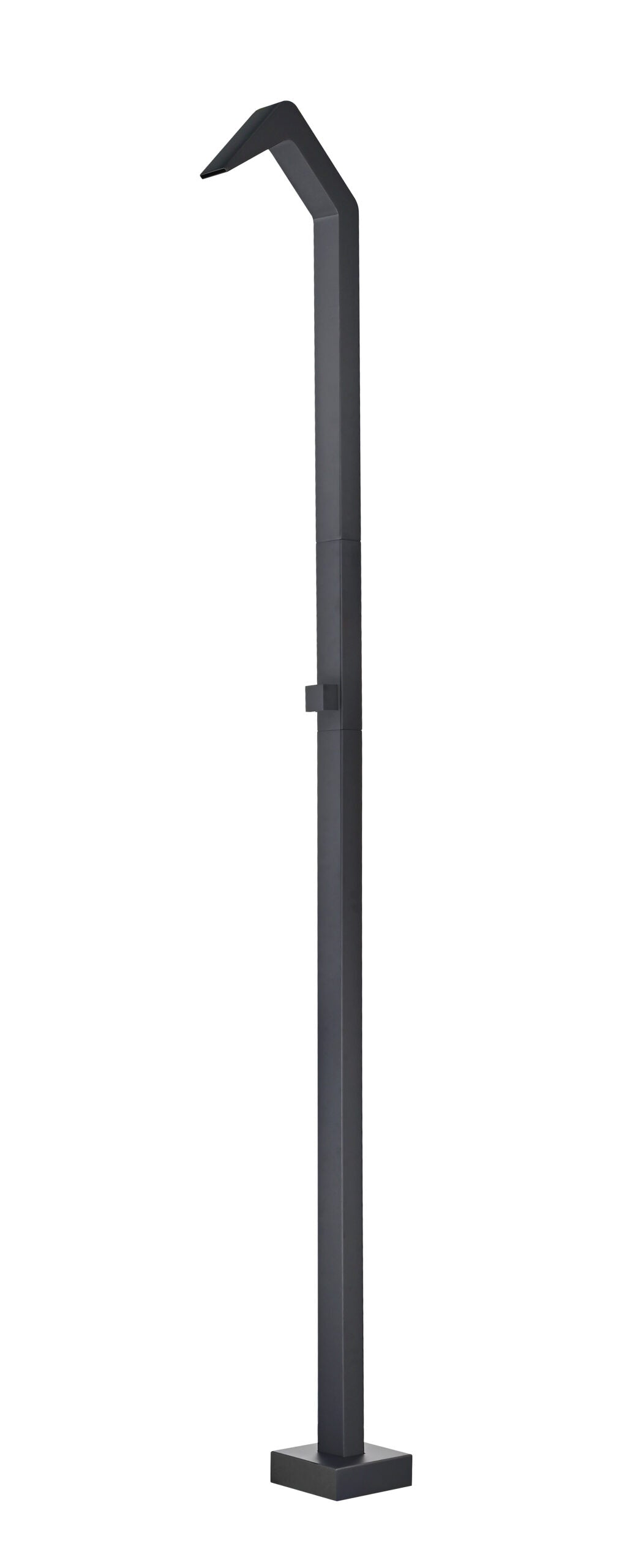 Niágara Matte Black Steel Pool Shower Tap in 316 Stainless Steel, main product view