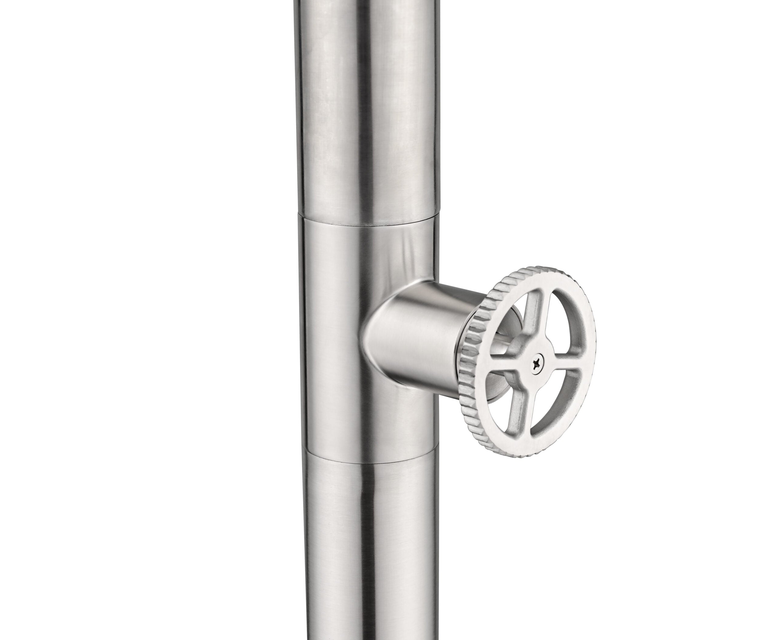 Pool Pool Shower Tap in 316 Stainless Steel, handle detail