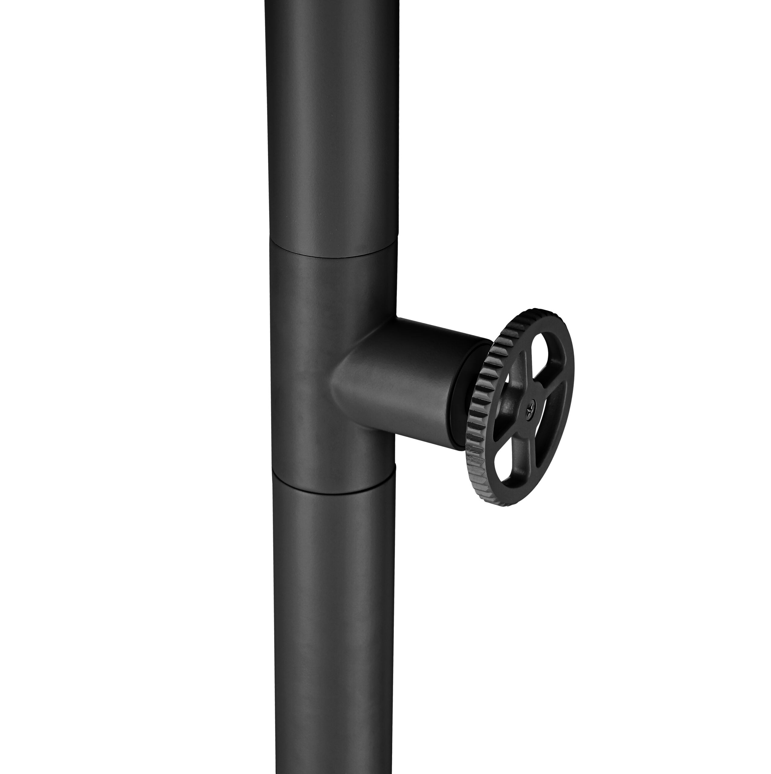 Pool Matte Black Steel Pool Shower Tap in 316 Stainless Steel, view 5