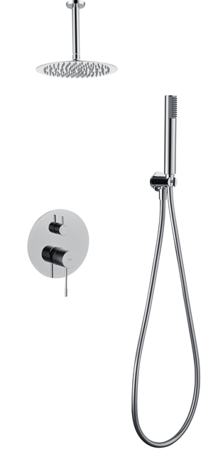 Piamonte Chrome Concealed Single Lever Shower Set, main product view