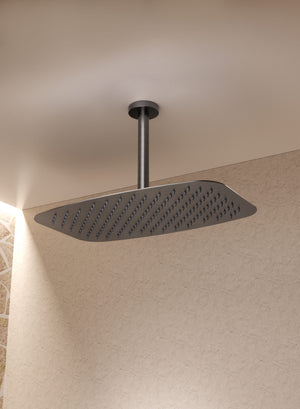 Firenze – Sassari Matte Black Concealed Single Lever Shower Set, view 4
