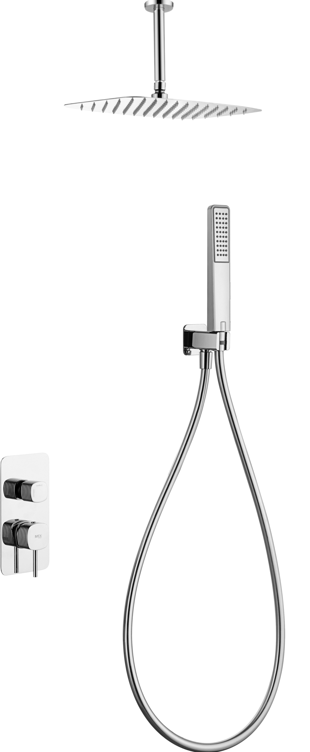 Firenze – Sassari Chrome Concealed Single Lever Shower Set, main product view