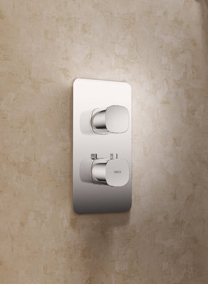 Arezzo Chrome Concealed Thermostatic Shower Set, view 3