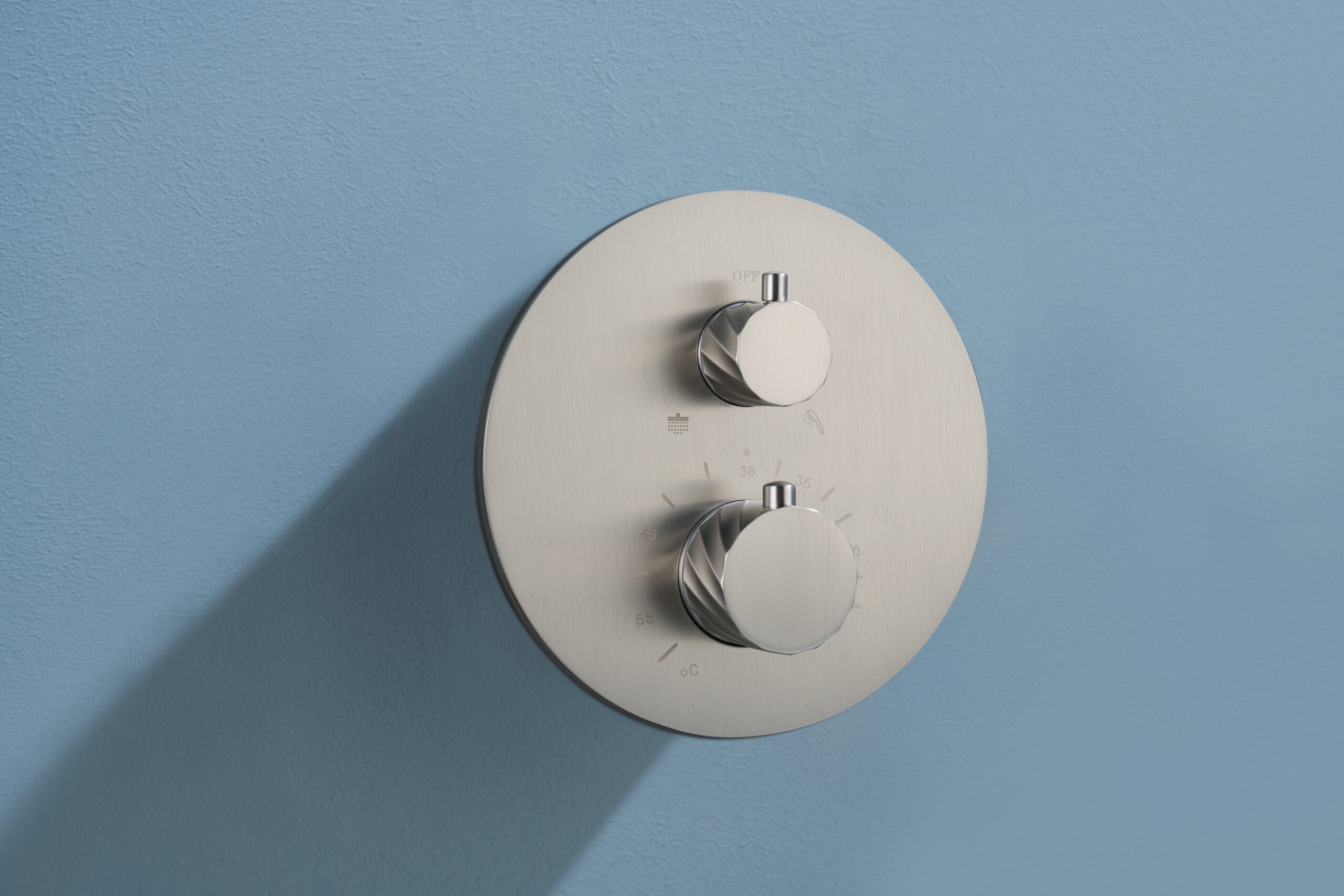 Bless Brushed Nickel Concealed Thermostatic Shower Set, view 3