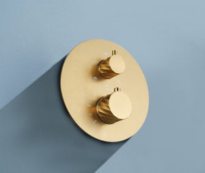 Bless Brushed Gold Concealed Thermostatic Shower Set, view 3