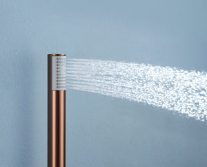 Bless Brushed Rose Gold Concealed Thermostatic Shower Set, view 5