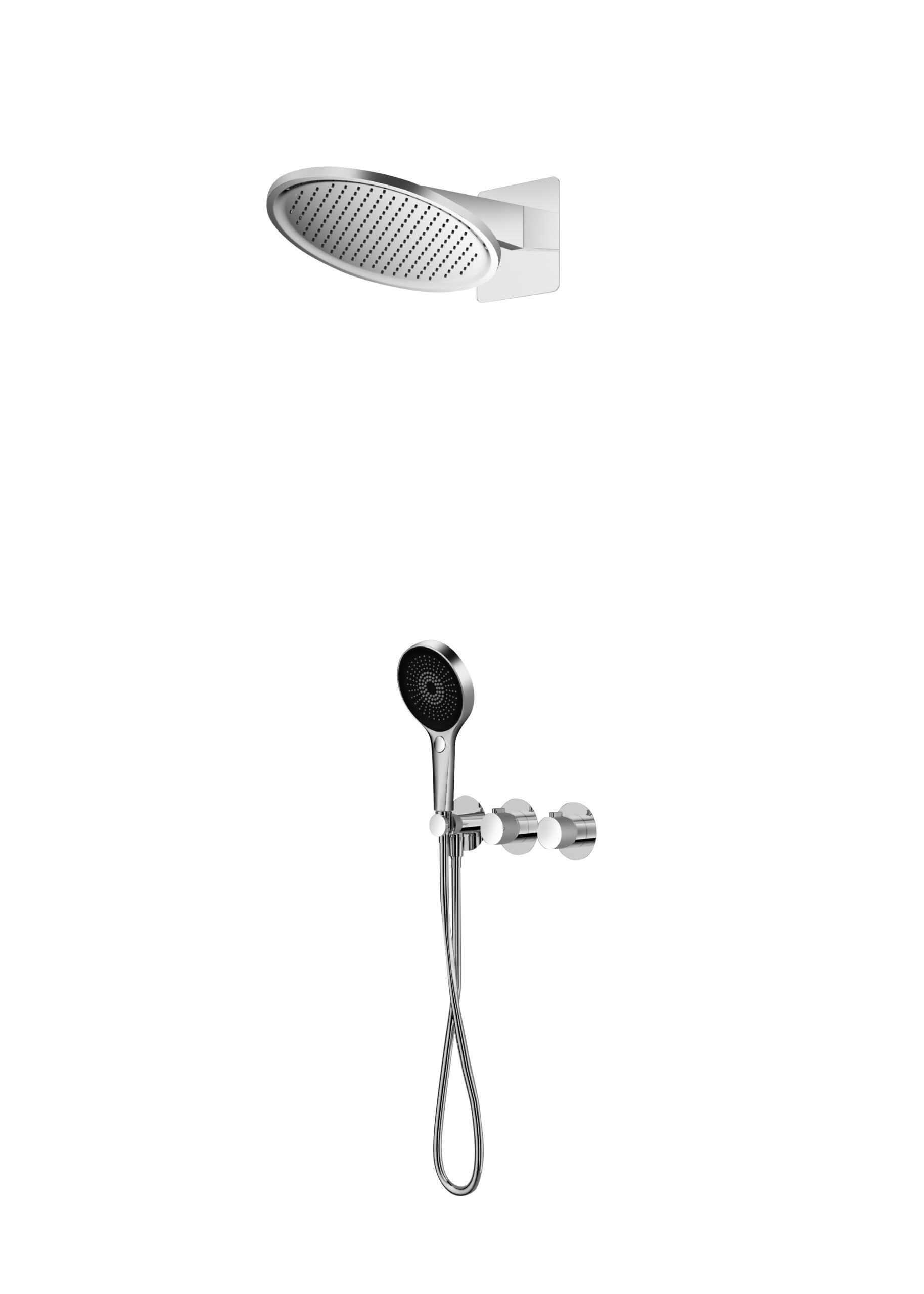 Bolonia Chrome Concealed Thermostatic Shower Set, main product view